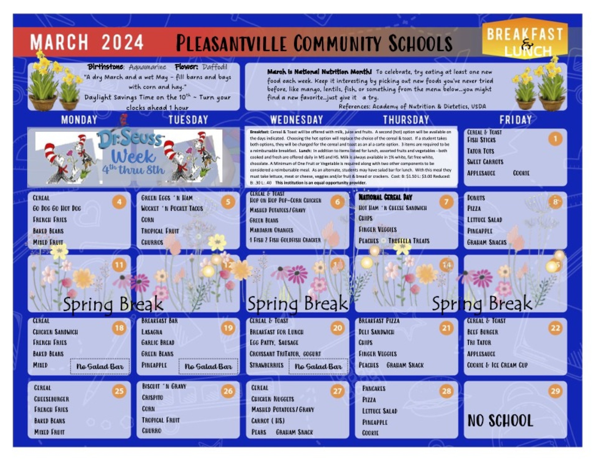 Middle & High School Announcements Pleasantville Community School